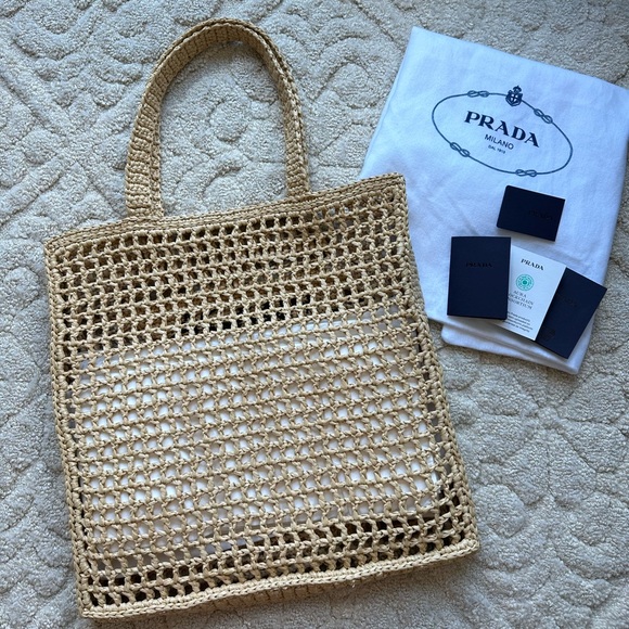 Prada crochet tote bag - Picture 7 of 11